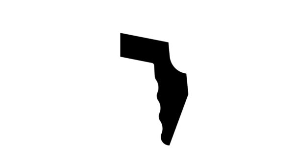 Анимация иконок знака пирометра — стоковое видео