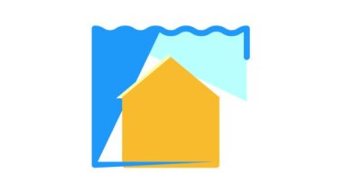 deniz seviyesi yükselen renk simgesi canlandırması