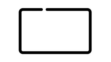 elektrikli fırın siyah simge canlandırması