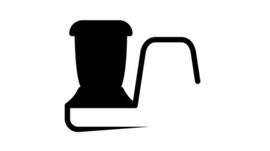 food processor black icon animation