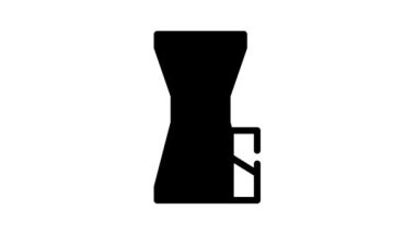 coffee grinder black icon animation