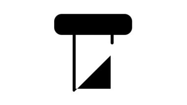 ev vakumlu mühür siyah simge canlandırması