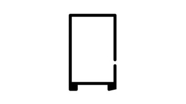 veri merkezi sunucusu siyah simge canlandırması