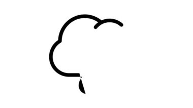 müzik bulutu depolama simgesi canlandırması