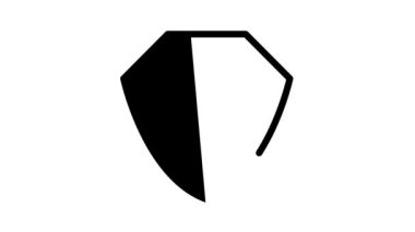 bulut depolama kalkanı siyah simge canlandırması