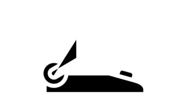 elektronik bbq ızgara kabartma simgesi canlandırması