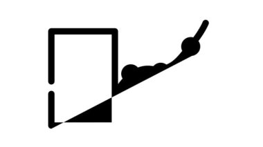 rapor analizi siyah simge canlandırması