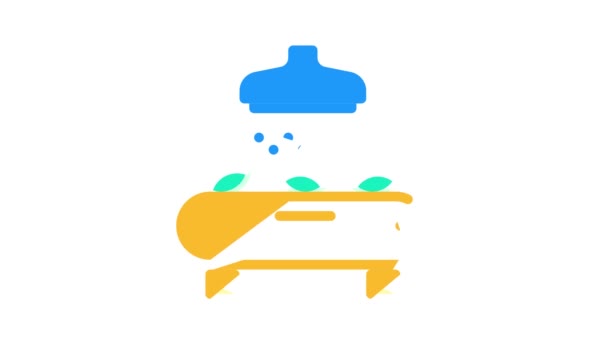 Animación icono de color lavadora — Vídeos de Stock