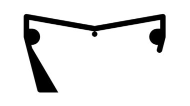 filtreleme ekipmanı siyah simge canlandırması