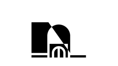 Doğu lokantası glyph simge animasyonu