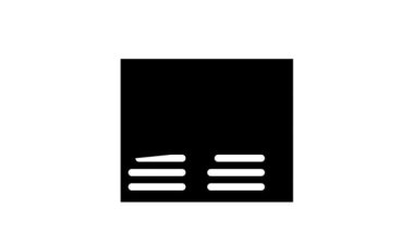 pazarlama bilgi raporu glyph simge canlandırması