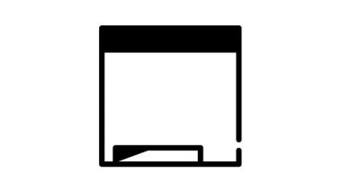 Web sitesi tanıtım yeri seo optimizasyonu siyah simge canlandırması