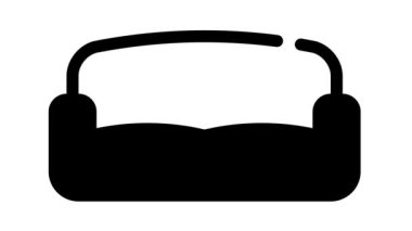 rahat kanepe mobilyaları siyah simge animasyonu