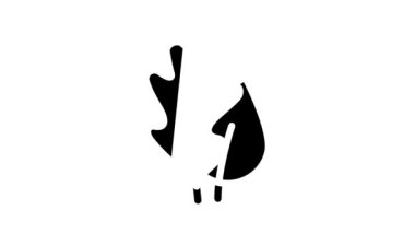 ağaç yaprakları kabartma simgesi canlandırması