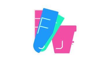 boya paleti renk simgesi canlandırması