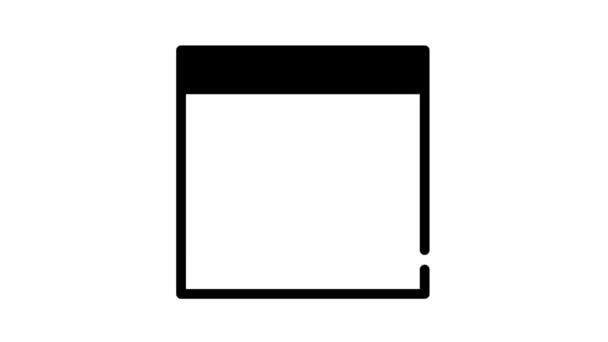 Laboratuvar ikon optimizasyonu siyah simge canlandırması — Stok video