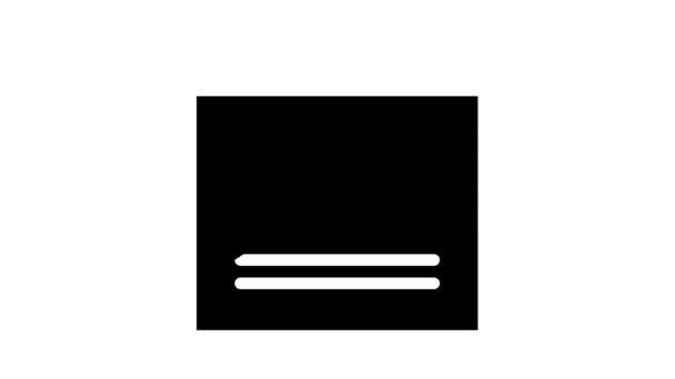Ricerca sito web seo ottimizzazione glyph icona animazione — Video Stock