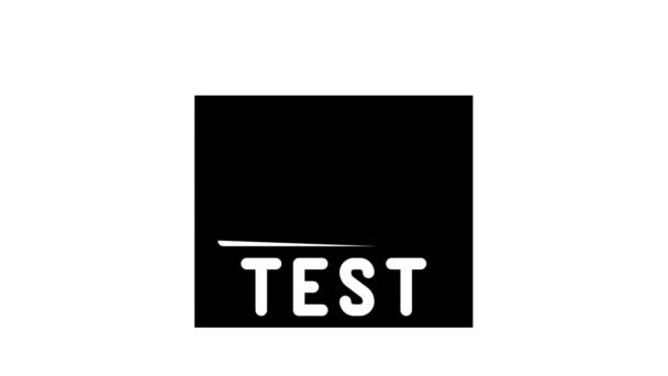 Test seo optimizare glif pictogramă animație — Videoclip de stoc
