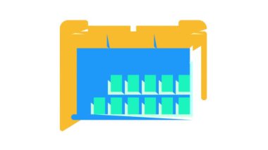 Nükleer atık su depolama renk canlandırması