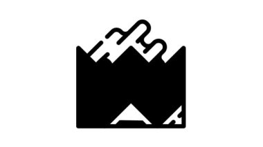 döşeme karoları siyah simge canlandırması