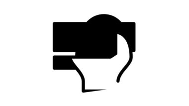 siyah simge canlandırması daraltılıyor