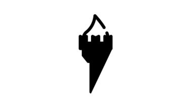 yanan meşale simgesi canlandırması