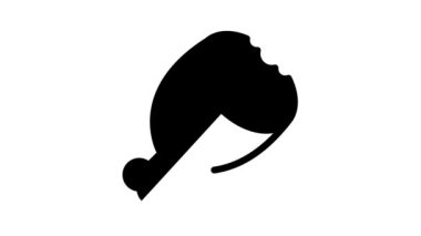 et bacağı siyah simge canlandırması