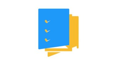 oy pusulaları kağıt listesi renk simgesi canlandırması