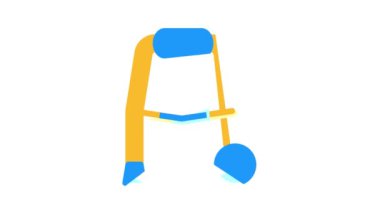 Eski insan renk simgesi canlandırması için yürüteç