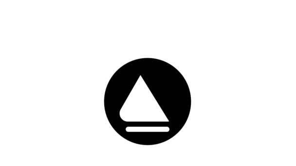Animazione icona del glifo medaglia vichinga — Video Stock