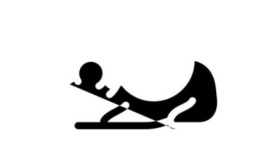 Test ilaçları için fare siyah simge canlandırması