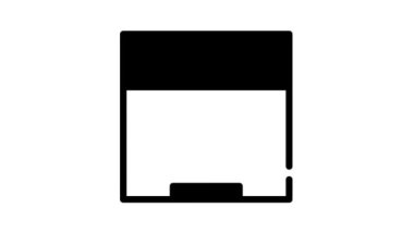 Mesafe siyah simge canlandırmasını koru