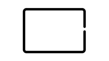 Klasik televizyon siyah simge animasyonu