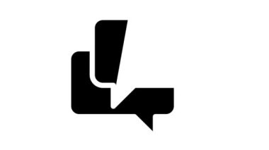 Gazeteci glyph simgesi animasyonuyla tartışma