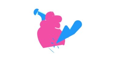 kalp krizi renk simgesi canlandırması