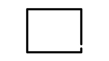 öğrenci diploması siyah simge canlandırması