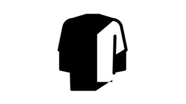 mezuniyet mantosu siyah simge canlandırması