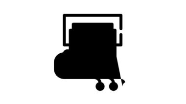 günlük ritim siyah simge animasyonu izleme