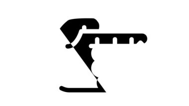 kan analizi siyah simge canlandırması