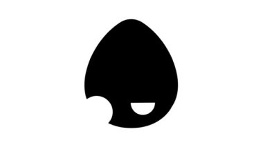 Yumurta dinozor kabartma simgesi canlandırması