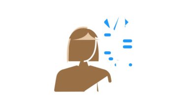 programcı kadın iş rengi canlandırması