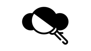 çalışan arama siyah simge canlandırması