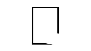 iş stratejisi siyah simge canlandırması