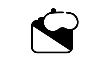 evcil hayvan tasması siyah simge canlandırması