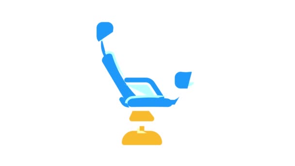 Gynekologisk stol färg ikon animation — Stockvideo