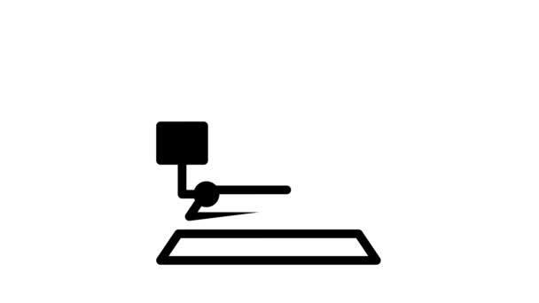Maslow pirámide negro icono de animación — Vídeos de Stock