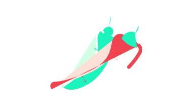 chili ve jalapeno biberleri renk simgesi canlandırması