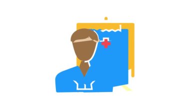 doktor çalışanı renk canlandırması