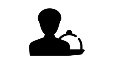 aşçı siyah simge animasyonu