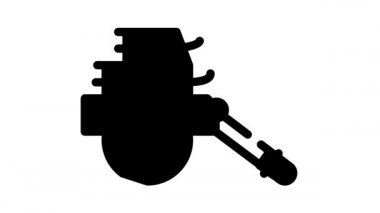 Org antika silah siyah simge animasyonu